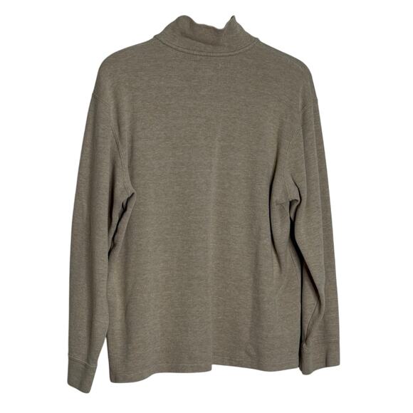 Vintage Polo Ralph Lauren Tan 1/4 Zip Casual Knit Sweater Rare Size L - Picture 2 of 3